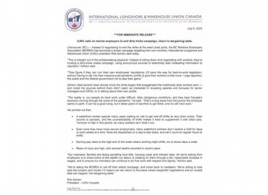 加拿大码头工人罢工影响持续升级，港口运输延误